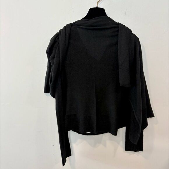 JOSEF Knit Ribbed Draped Open Front Cardigan Long Sleeve sz S - Picture 9 of 9